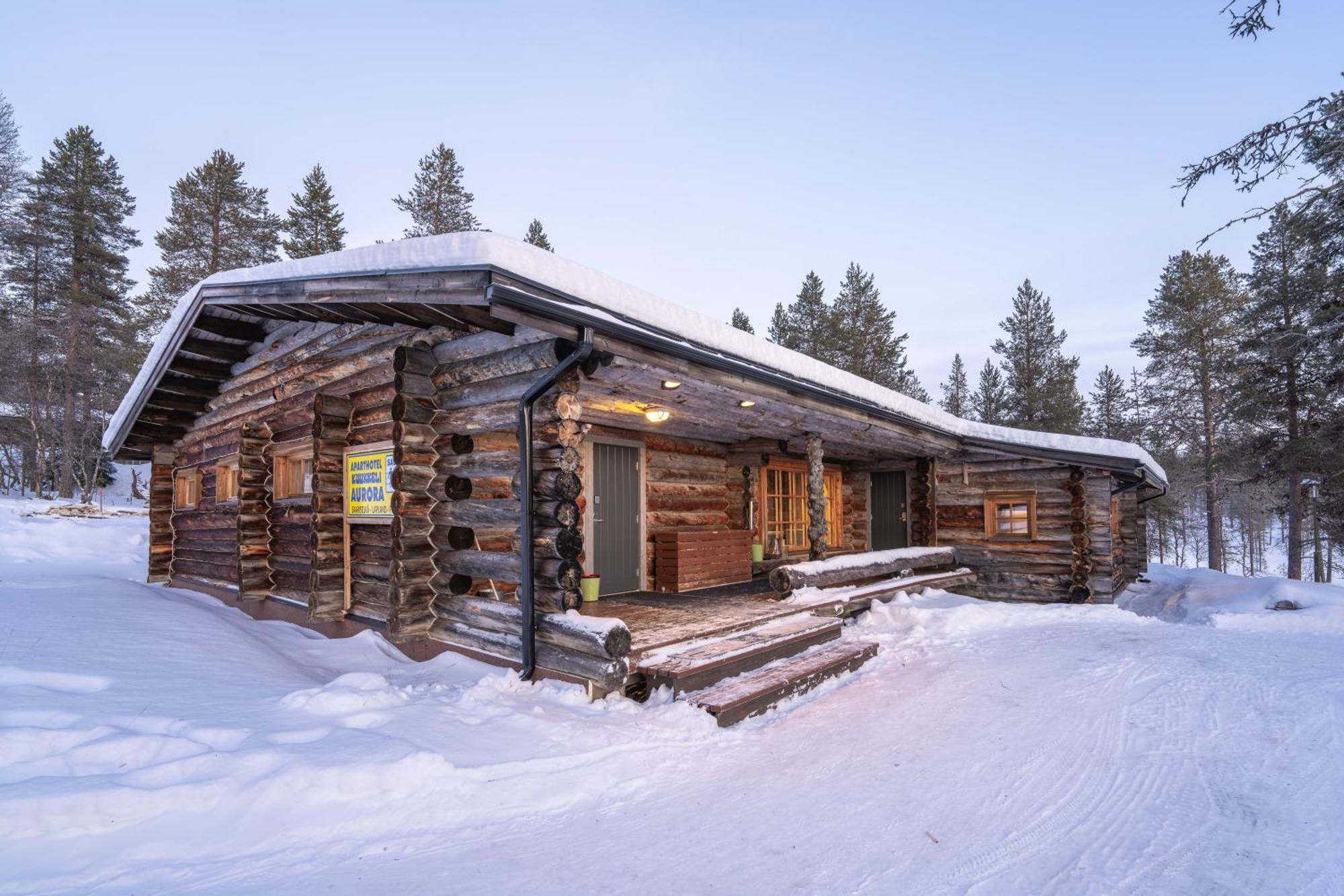 Kuukkeli Log Houses Aurora Resort Saariselkä Exteriör bild