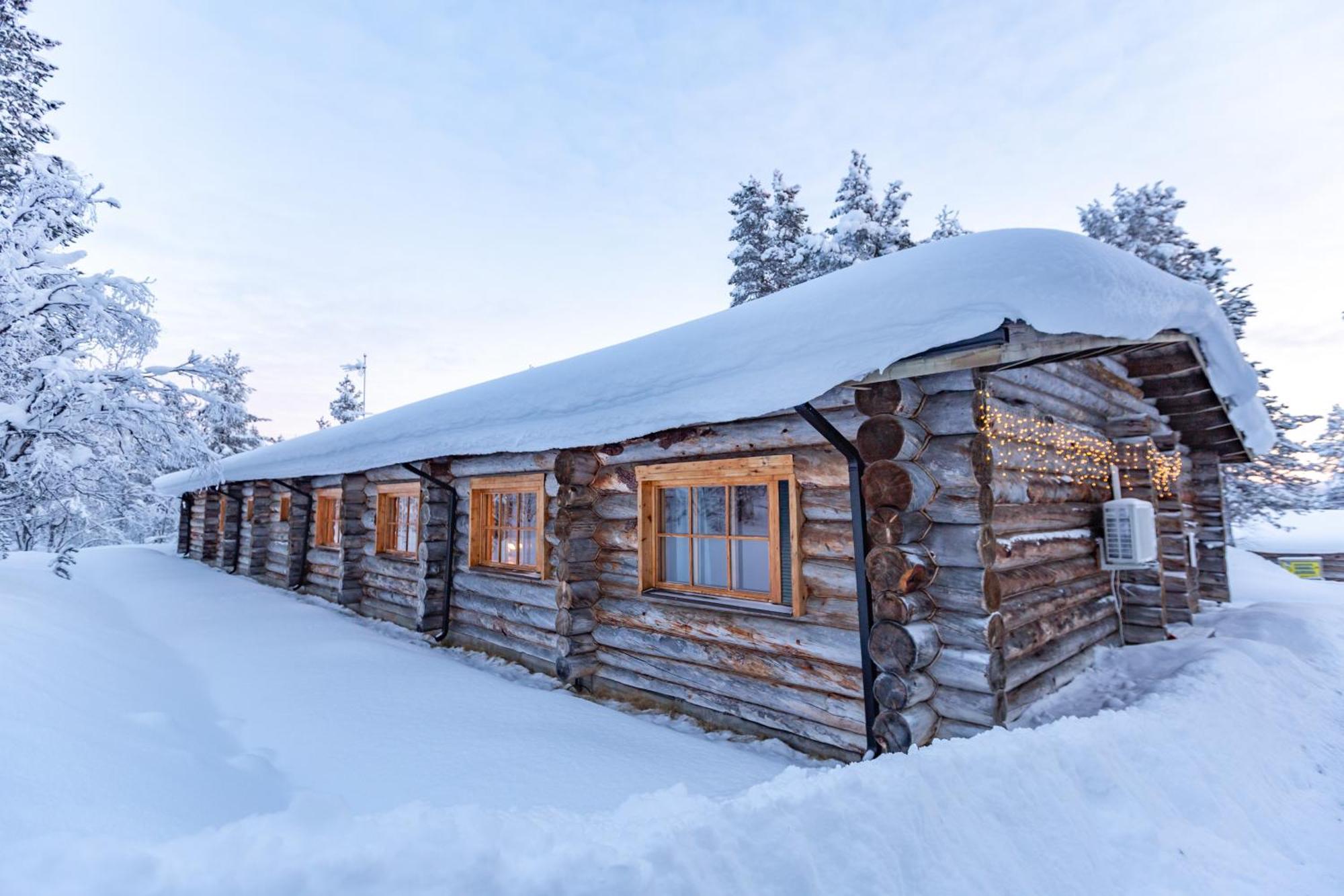 Kuukkeli Log Houses Aurora Resort Saariselkä Exteriör bild