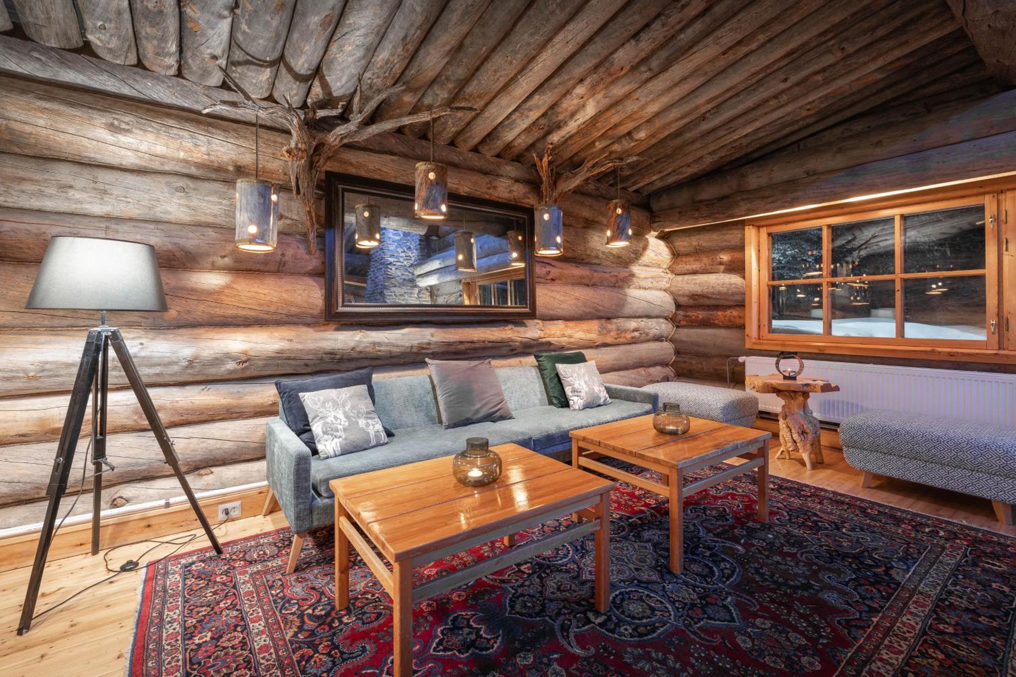 Kuukkeli Log Houses Aurora Resort Saariselkä Exteriör bild