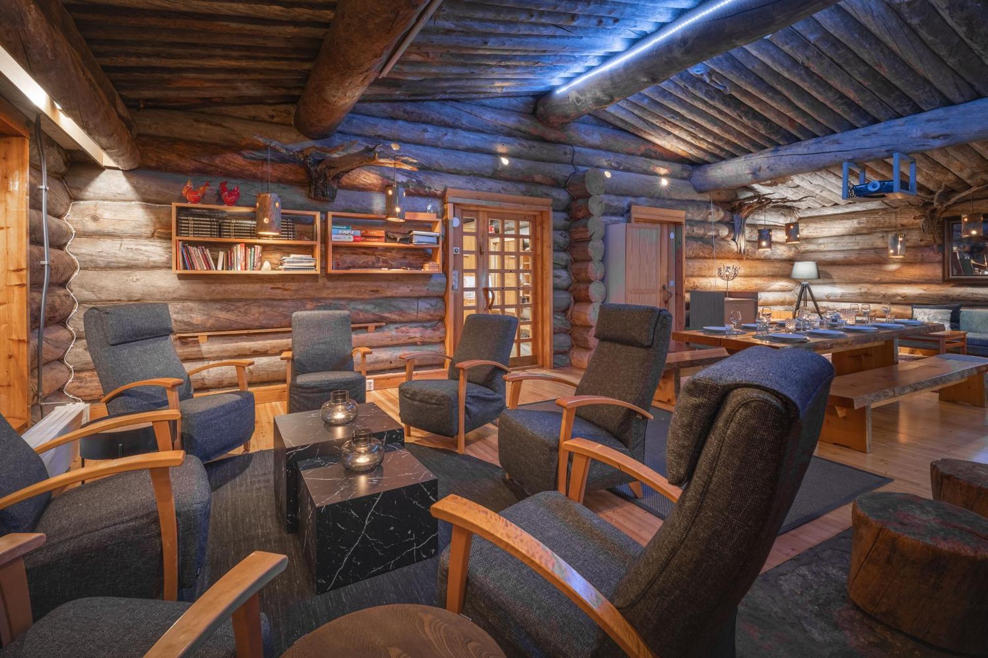 Kuukkeli Log Houses Aurora Resort Saariselkä Exteriör bild