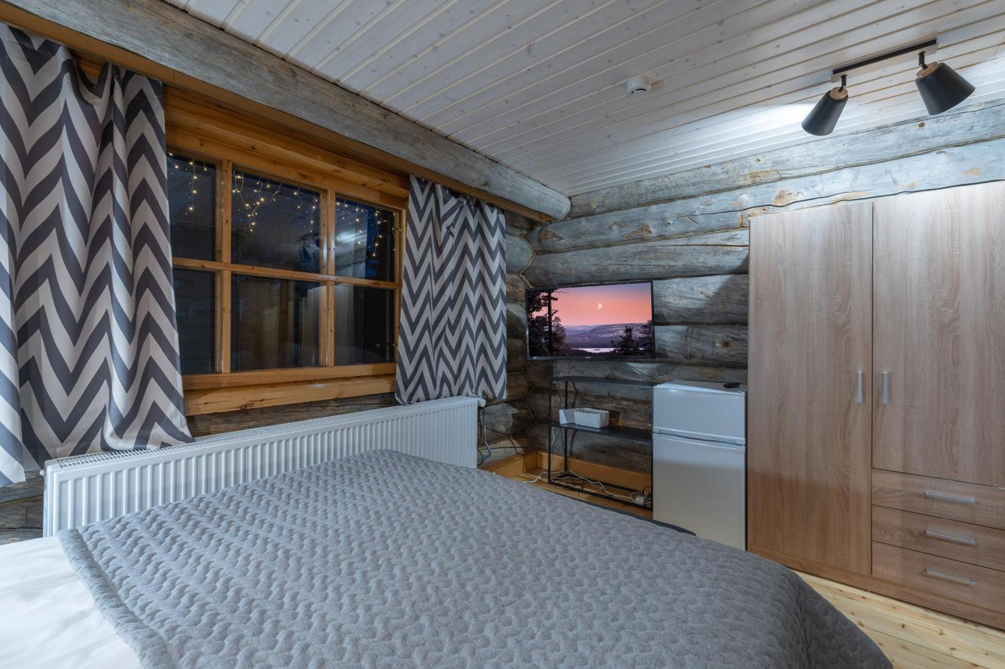 Kuukkeli Log Houses Aurora Resort Saariselkä Rum bild