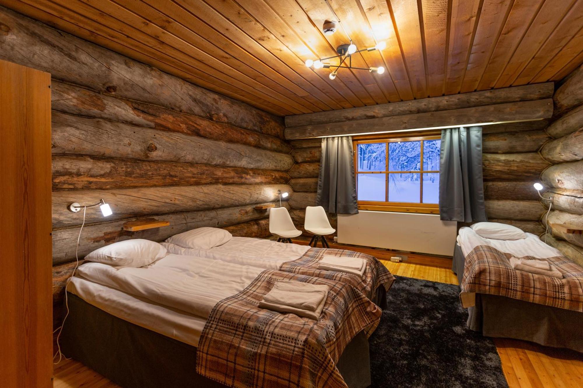 Kuukkeli Log Houses Aurora Resort Saariselkä Rum bild