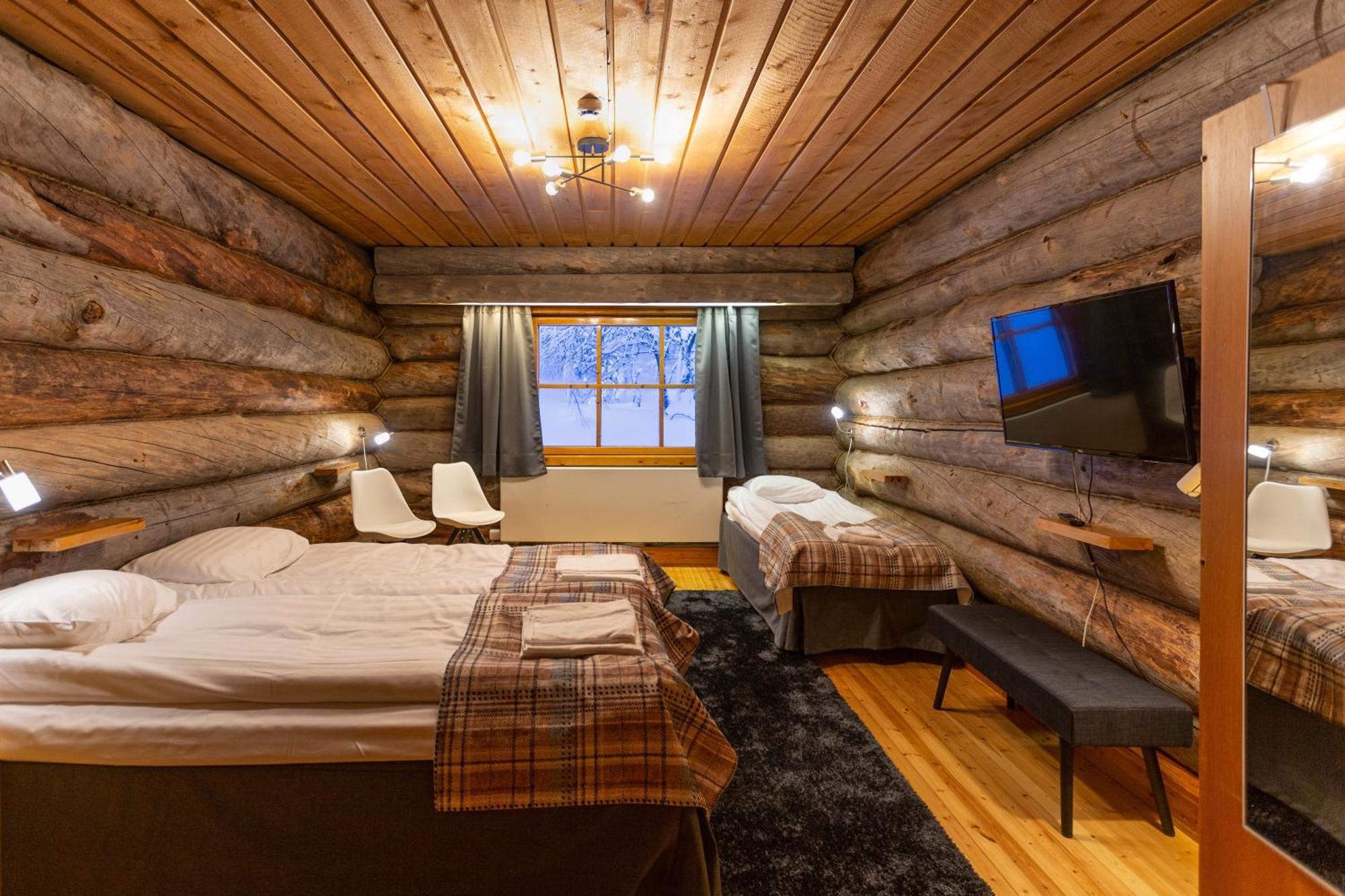 Kuukkeli Log Houses Aurora Resort Saariselkä Exteriör bild