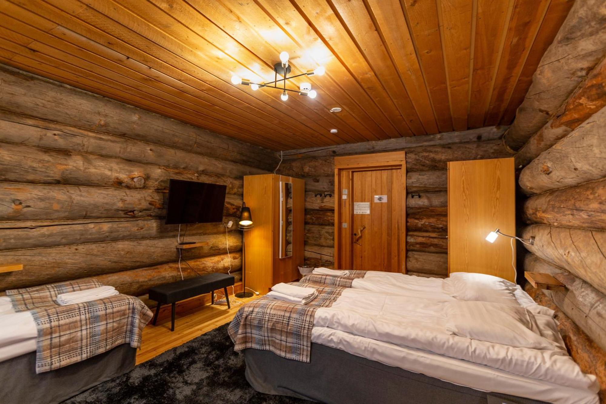 Kuukkeli Log Houses Aurora Resort Saariselkä Rum bild