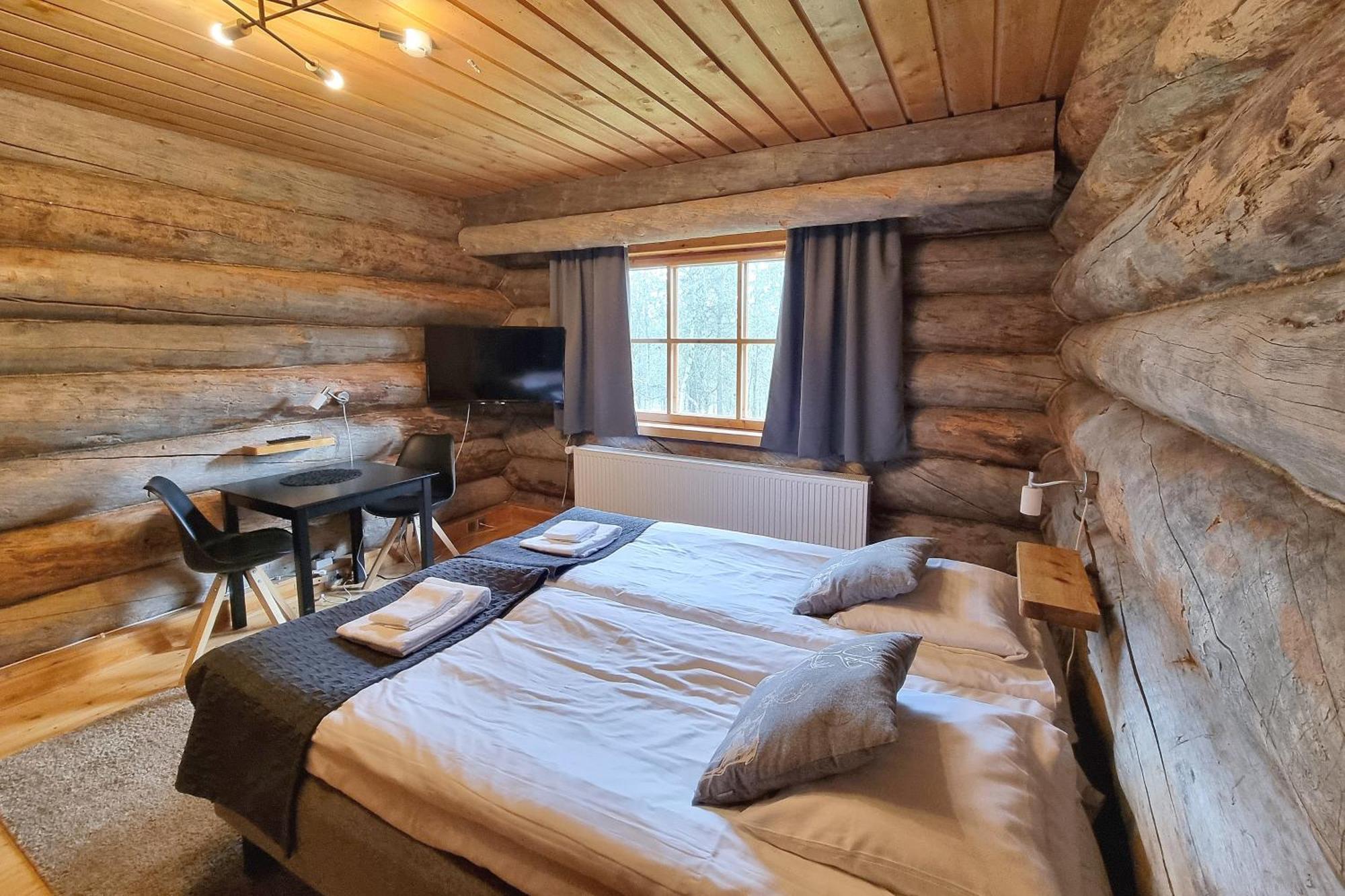 Kuukkeli Log Houses Aurora Resort Saariselkä Rum bild