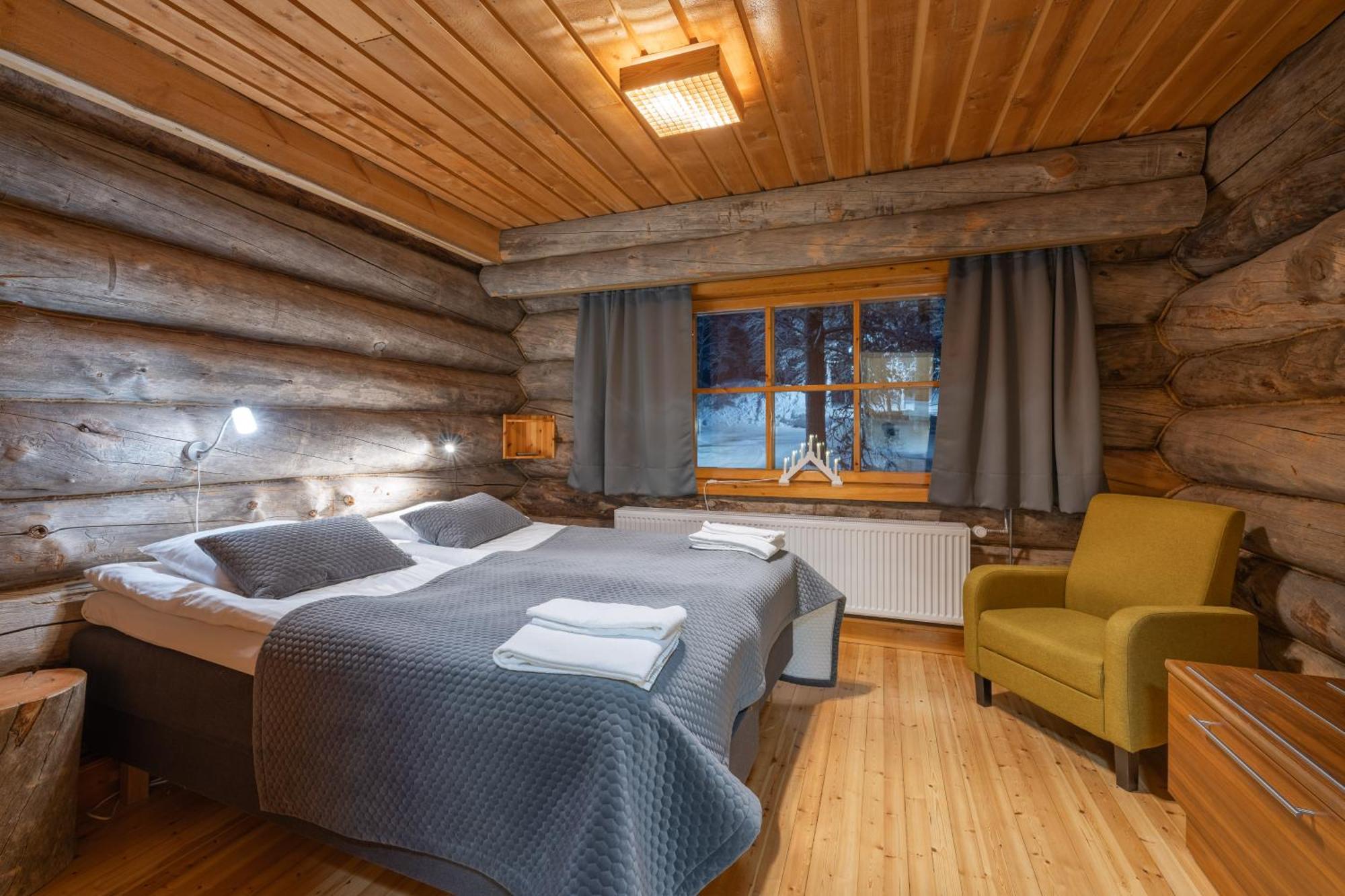 Kuukkeli Log Houses Aurora Resort Saariselkä Exteriör bild